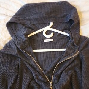 Aritzia TNA Small Hooded, Cropped. Zip-Up Jacket